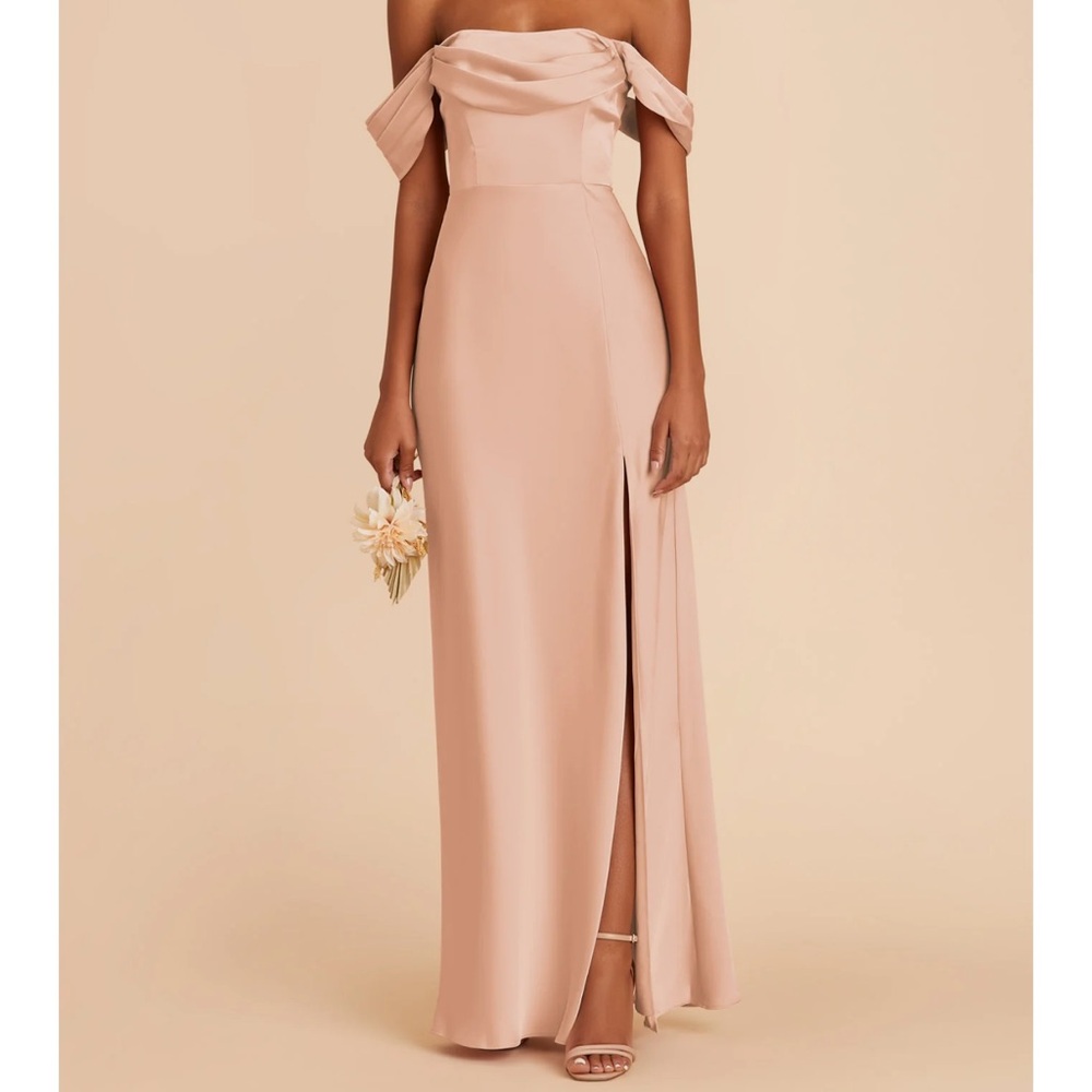 Mia Dress from Birdie Grey - Matte Satin Rose Gold